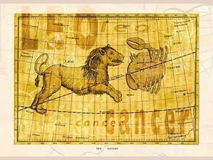 Cancer and Leo #2 - Art Print