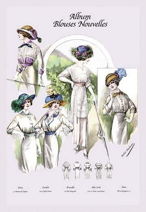 Album Blouses Nouvelles: On a Hillside by Atelier Bachroitz - Art Print