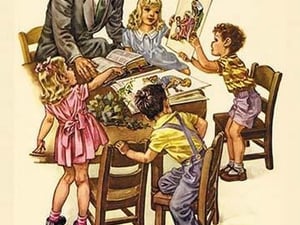 A Visit from the Minister by Charlotte Ware - Art Print