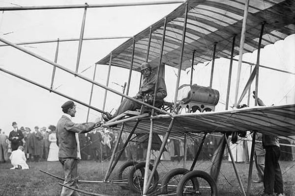 Early Bi Plane - Art Print