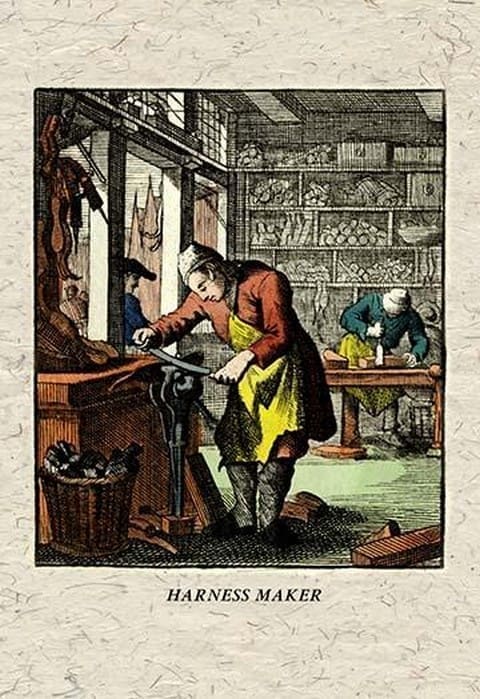 Harness Maker by J. A. C. Lohr - Art Print