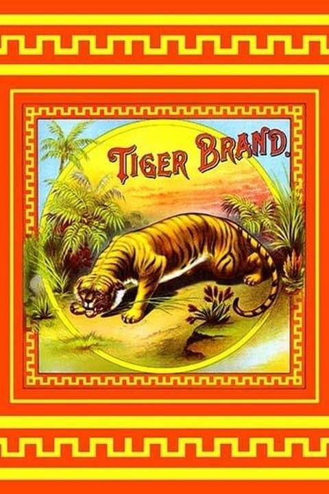 Tiger Brand Tobacco Label - Art Print