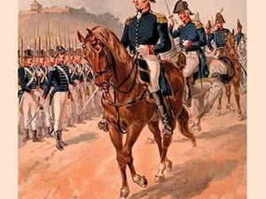General Staff and Infantry by Henry Alexander Ogden - Art Print