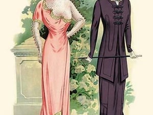 Le Bon Ton: Pink and Purple - Art Print