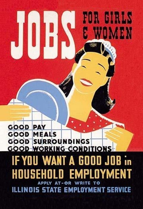 Jobs for Girls and Women by Albert Bender - Art Print