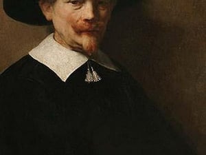 Burgher with Gloves & Silver Tassels by Rembrandt Van Rijn - Art Print