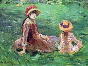 In the Garden by Berthe Morisot - Art Print