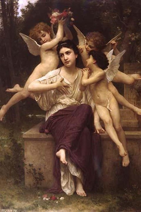 Dream of Spring by William Bouguereau - Art Print