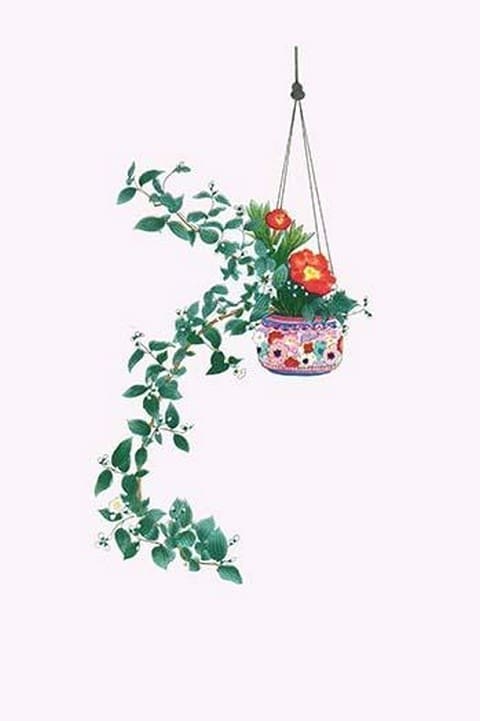Uno-Hana and Shakuyaku (Scabra & Herbaceous Peony) in a suspended porcelain bowl by Josiah Conder #2 - Art Print