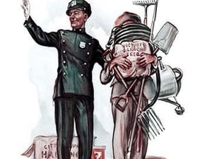 Doing His Bit - Art Print