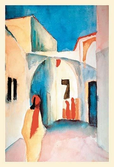 A Glance Down an Alley by August Macke - Art Print