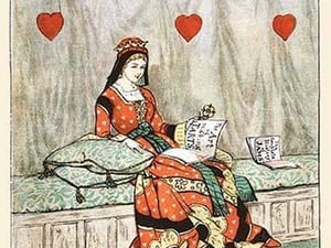The Queen of Hearts she made some Tarts by Randolph Caldecott - Art Print