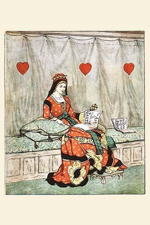 The Queen of Hearts she made some Tarts by Randolph Caldecott - Art Print