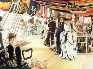 Ball on board by James Tissot - Art Print