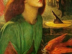 Blessed Beatrice (Beatrix) by Dante Gabriel Rossetti - Art Print