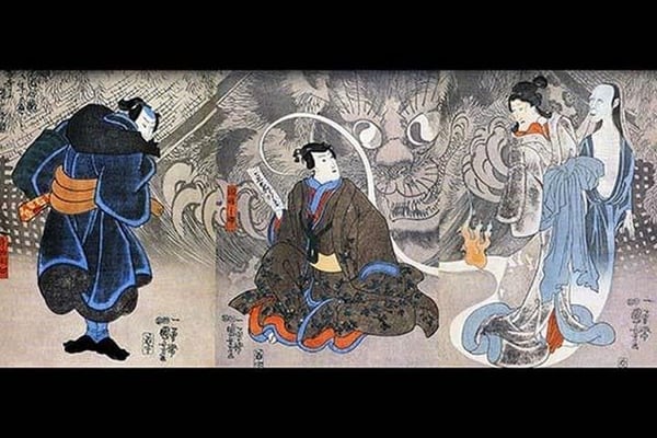 Apparition of the Monstrous Cat by Utagawa Kuniyoshi - Art Print