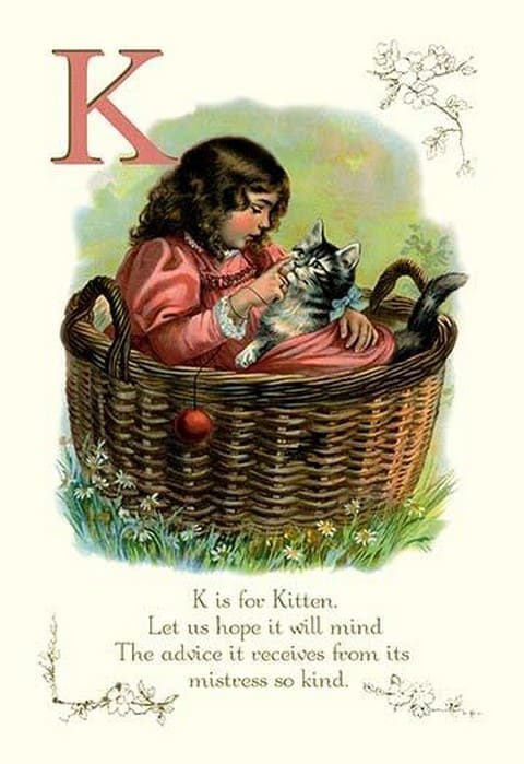 K is for Kitten - Art Print