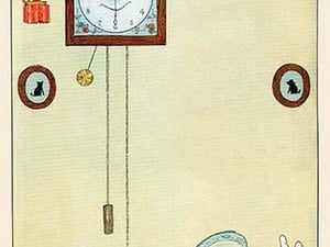Clock and Plate by Eugene Field - Art Print