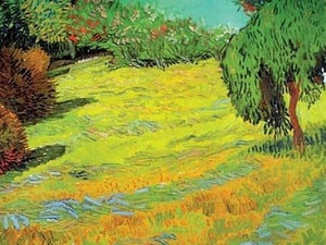 Sunny Lawn in a Public Park by Vincent van Gogh - Art Print