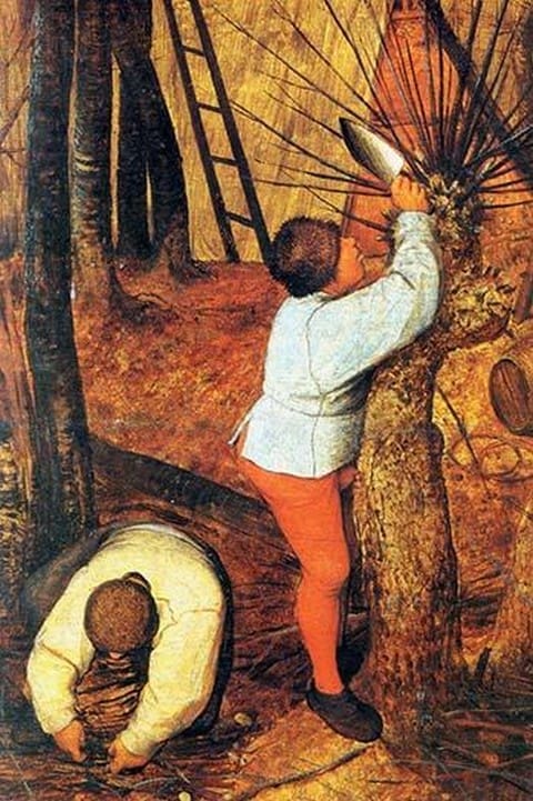 Beginning of Spring - Detail - by Pieter the Elder Brueghel #2 - Art Print