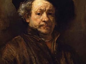 Self Portrait by Rembrandt Van Rijn - Art Print