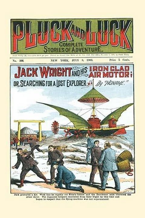 Jack Wright and His Iron Clad Air Motor - Art Print