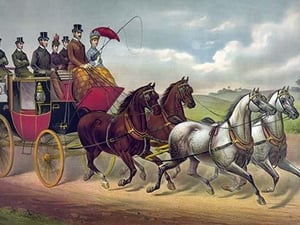 Philadelphia Coach Works by Currier & Ives - Art Print