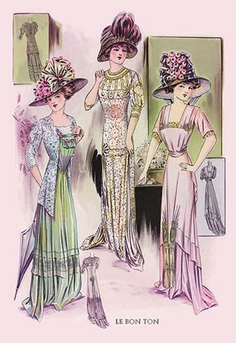 Le Bon Ton: Stylish Pastels - Art Print