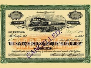 The San Francisco and San Joaquin Valley Railway - Art Print
