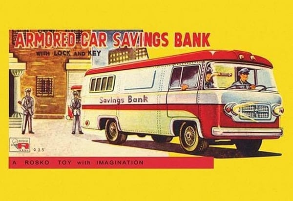 Armored Car Savings Bank - Art Print