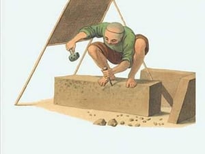A Stone-Hewer by George Henry Malon - Art Print