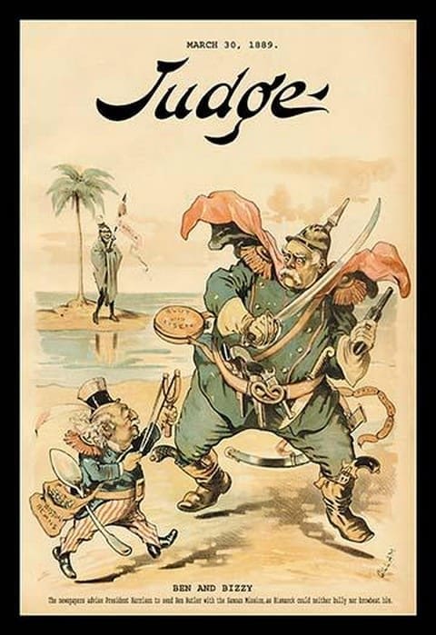 Judge Magazine: Ben and Bizzy by Bernhard Gillam - Art Print