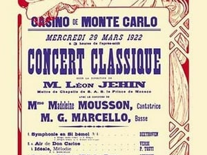 Concert at the Monte Carlo Casino by Alphonse Mucha - Art Print