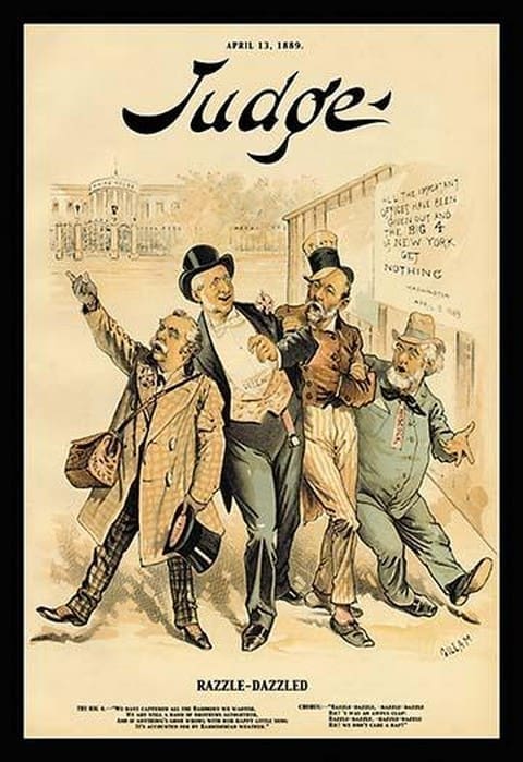 Judge Magazine: Razzle-Dazzled by Bernhard Gillam - Art Print