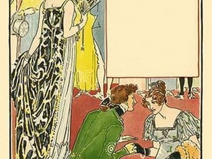 All the Days arrived & Greeted each other. by Walter Crane - Art Print
