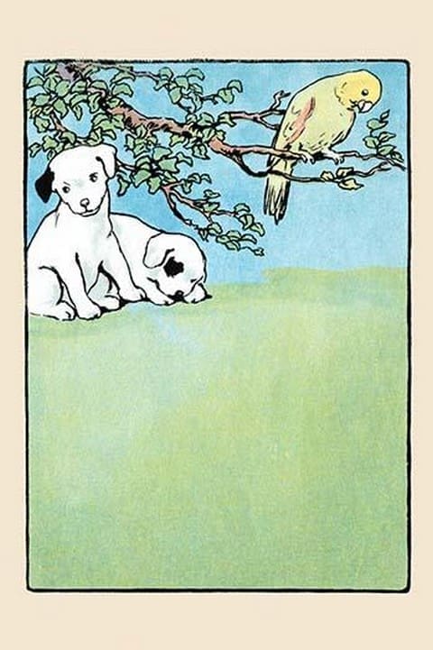 Snip and Snap and Polly Parrot by Julia Dyar Hardy - Art Print