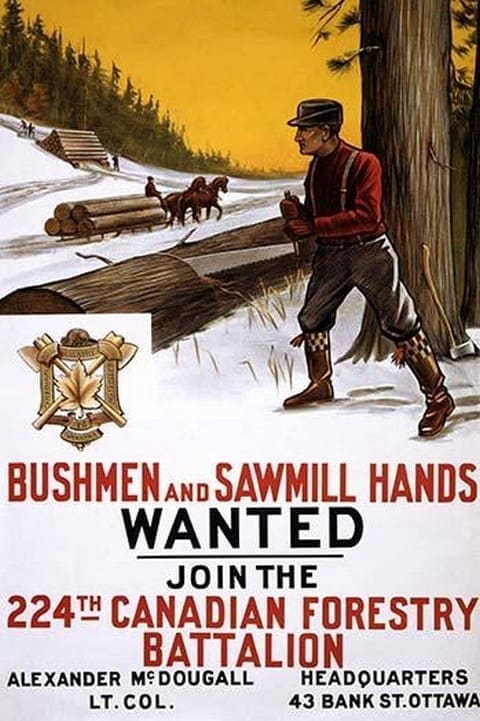 Bushmen and sawmill hands Wanted by The Mortimer Company #2 - Art Print