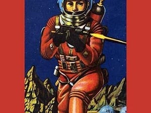 Wind-up Moon Astronaut - Art Print