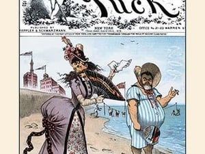 Puck Magazine: A Flirtation by Frederick Burr Opper - Art Print