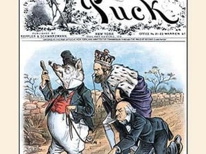 Puck Magazine: The Pig Has the Pull by Bernhard Gillam - Art Print