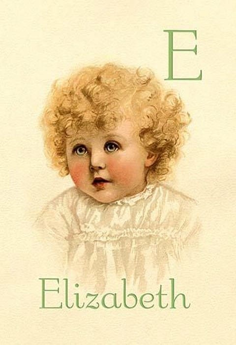 E for Elizabeth by Ida Waugh - Art Print