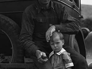 1936 drought refugee by Dorothea Lange - Art Print