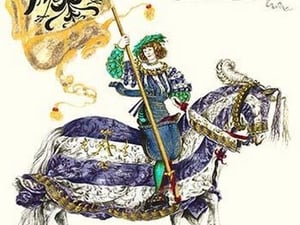 German Knights in Horseback in Procession by H. Burkmair #5 - Art Print