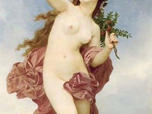 A Female as Day by William Bouguereau - Art Print