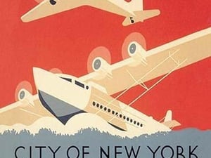 City of New York Municipal Airports (WPA) by Harry Herzog - Art Print