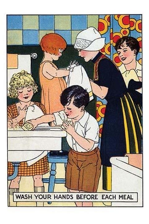 Wash Your Hand Before Each Meal - Art Print