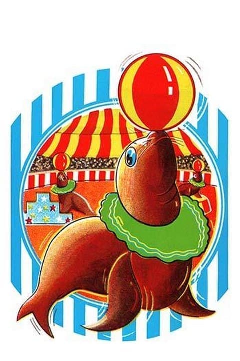 Balancing Circus Seal - Art Print
