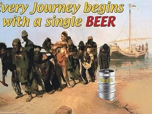 Every Journey Begins with a Single Beer by Wilbur Pierce - Art Print