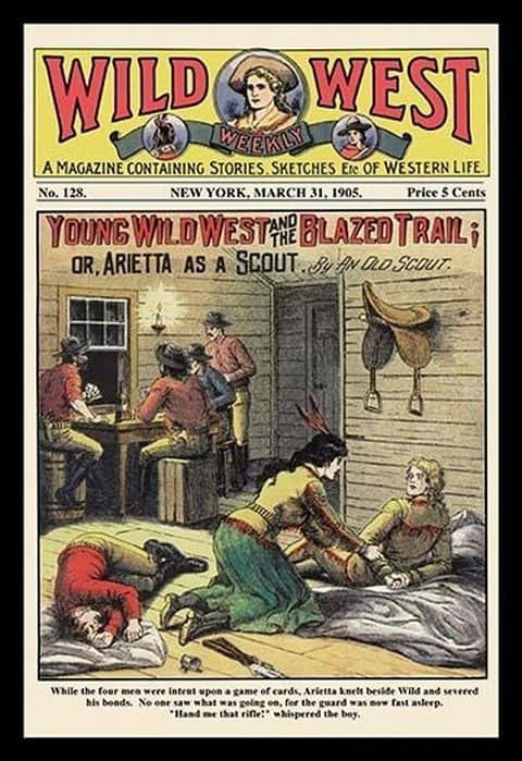 Wild West Weekly: Young Wild West and the Blazed Trail - Art Print