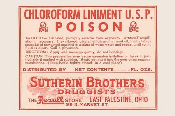 Chloroform Liniment U.S.P. - Art Print